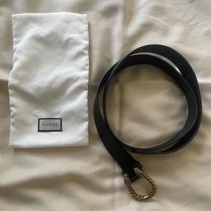 Gucci Black Size 100 Belt Dionysus